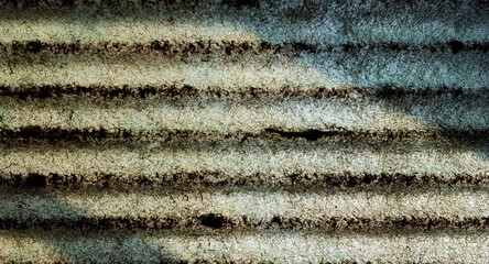 old and dirty fiberglass roof texture