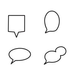 set of speech bubbles, vector bubbles
