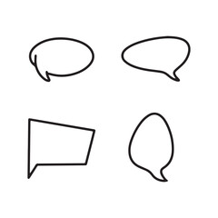set of speech bubbles, vector bubbles