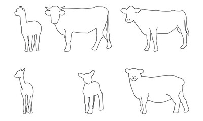 farm animals set