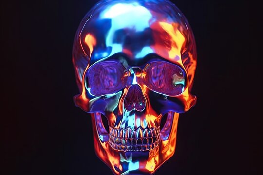 Neon Skull Images – Browse 17,544 Stock Photos, Vectors, and Video