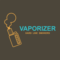 Vapor vaporizer logo template vector illustration