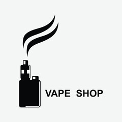 Vapor vaporizer logo template vector illustration