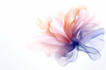 abstract digital flower made with lightweight multicolored flow, ai tools generated image