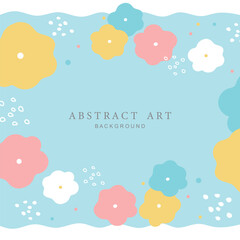 Trendy abstract square art templates. Vector fashion backgrounds.