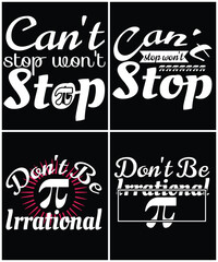 Pi Day T-shirt Design Bundle