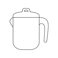 The icon of a teapot-coffee pot on a white background.