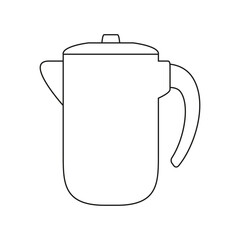 The icon of a teapot-coffee pot on a white background.