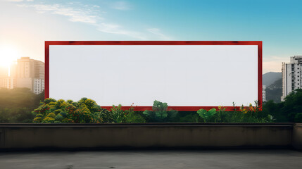 Obraz premium billboard mockup, generative ai