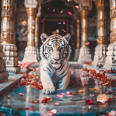 Bengal Tiger Fairytale - obrazy, fototapety, plakaty