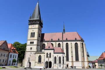 Fototapeta na wymiar Bazylika Mniejsza Świętego Idziego, Bardejow, Słowacja, kościół,