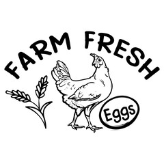 Fototapeta na wymiar Farm Fresh Eggs