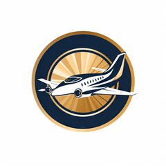 Iconic symbol of an airplane at high altitude, expressing the enjoyment and advantages of air travel. Generative AI