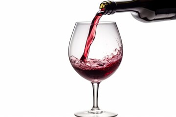 Product photography, Pouring red wine into a wine glass