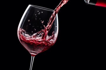 Product photography, Pouring red wine into a wine glass