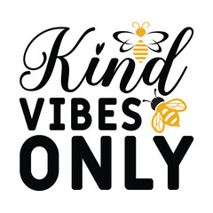 Obraz premium Kind vibes only vector arts