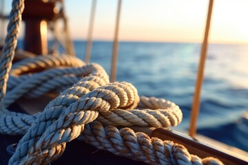 Obraz premium close_up_of_a_sail_rope