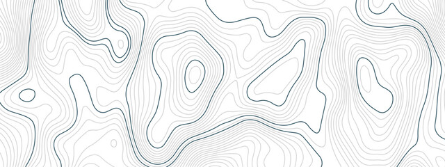 Abstract topographic wavy curve line background. Topography map pattern, Geographic curved relief. Topographic lines background. Vector illustration.