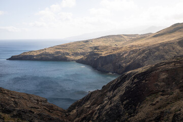 Rugged Coastline of the Ponta de Sao Lorenco Peninsula on the Island of Madeira