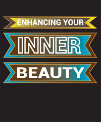 Enhancing Your Inner Beauty Typography Design