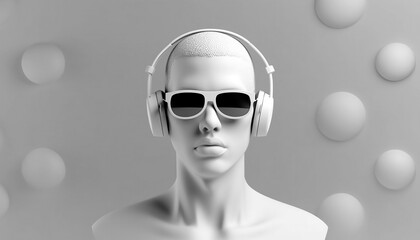 3d person in sunglasses
