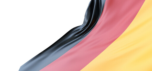 National pride: The German flag in the wind