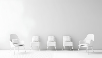 white chairs in a waiting room