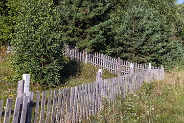 Wooden fence for security