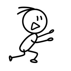 Stickman run figure