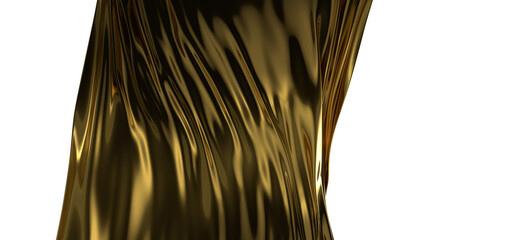 3D render of Gold Cloth abstract background