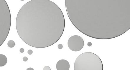 Multicolor confetti abstract background with a lot of falling pieces, isolated on a white background. - Silver Holographic PNG