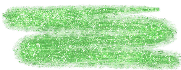 Green Glitter Paint Brush Stroke