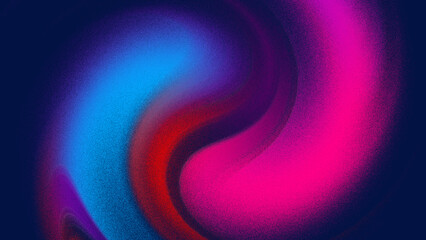 Abstract neon background. Colorful twisted spiral glowing in the dark. Modern technological wallpaper.