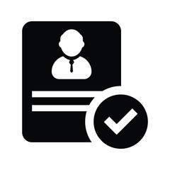 Verified Id Card Icon .