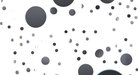 confetti - Silver Holographic PNG
