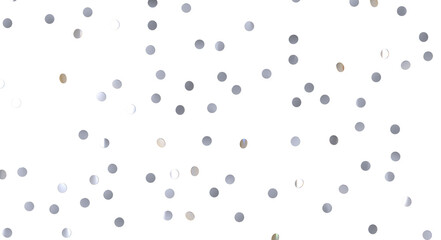  Sky confetti flying in the sky during Pride parade  - Silver Holographic PNG