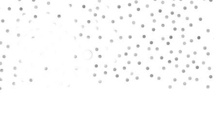  Colorful assorted confetti with serpentine on white  - Silver Holographic PNG