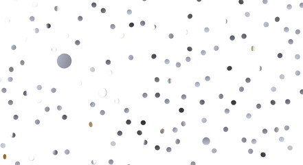 confetti - Silver Holographic PNG