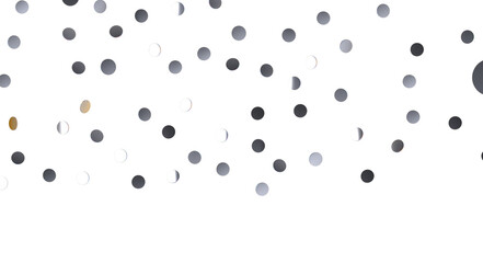  Colorful confetti on white background  - Silver Holographic PNG