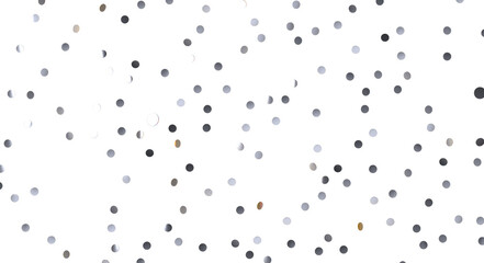 Obraz premium Confetti, paper triangle on the floor, fancy, colorful, celebration party - Silver Holographic PNG