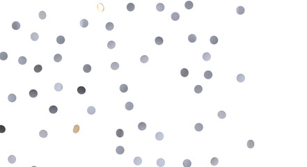 Sunburst and colorful confetti background frame illustration - Silver Holographic PNG