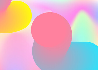 Fluid dynamic background with liquid shapes and elements.