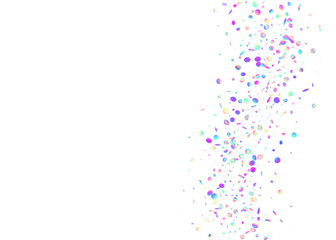 Rainbow Sparkles. Holographic Confetti. Birthday Texture. Modern Foil. Glitter Art. Violet Retro Tinsel. Shiny Element. Party Abstract Illustration. Pink Rainbow Sparkles