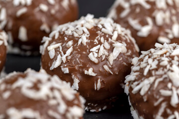 delicious and soft chocolate coconut cakes for dessert