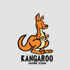 Design logo icon character mascot kangaroo
