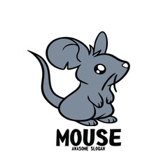 Obraz na płótnie Canvas Design logo icon character mascot mouse