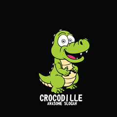 Design logo icon character mascot crocodile