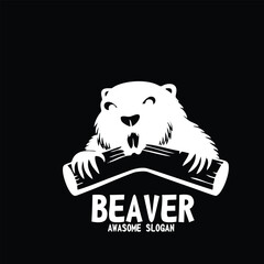 Design logo icon character mascot beaver