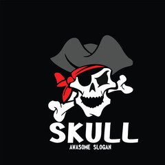 Design logo icon character mascot skull
