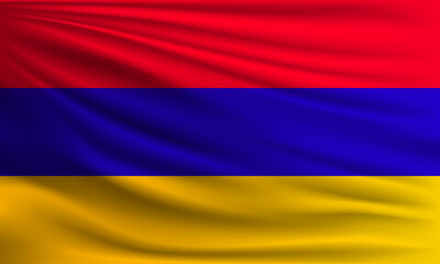 Fototapeta premium Vector flag of Armenia